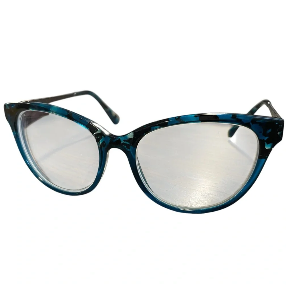 Vera Wang Stylish Blue Cat-Eye Glasses - Picture 7 of 9